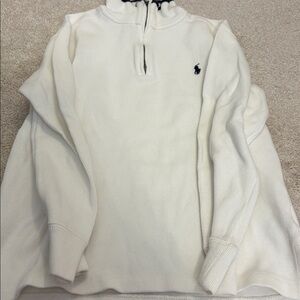 Polo Ralph Lauren White Half Zip Sweater Boy